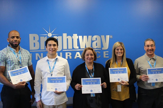 Brightway Insurance graduates five new Insurance Professionals from Service Center training program