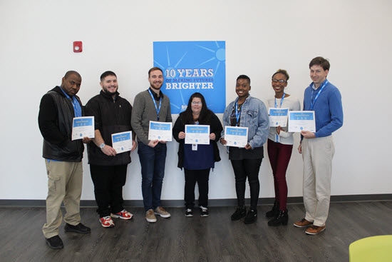 New hires achieve highest exam scores ever in company history