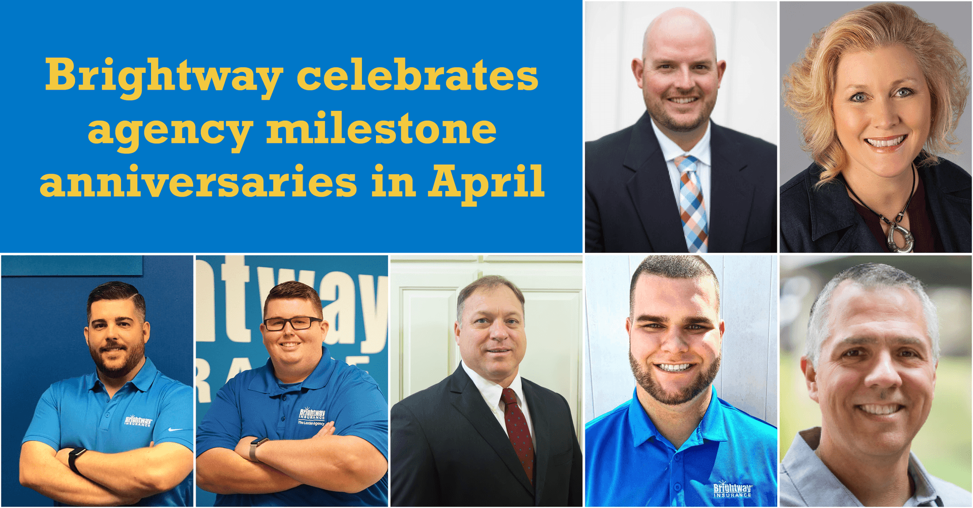 Brightway celebrates agency milestone anniversaries in April