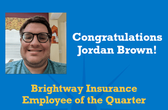 Brightway Names Jordan Brown Employee of the Quarter