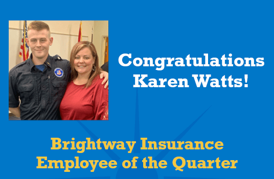 Brightway Names Karen Watts Employee of the Quarter