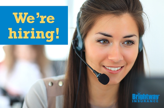 Brightway is hiring 20 Customer Service Representatives each month