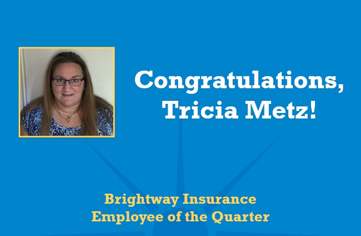 Brightway Tricia Metz Employee of the Quarter