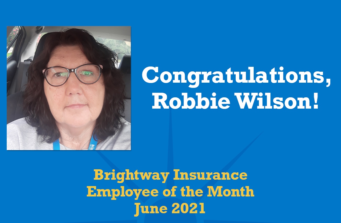 Robbie Wilson Employee of the Month June 2021